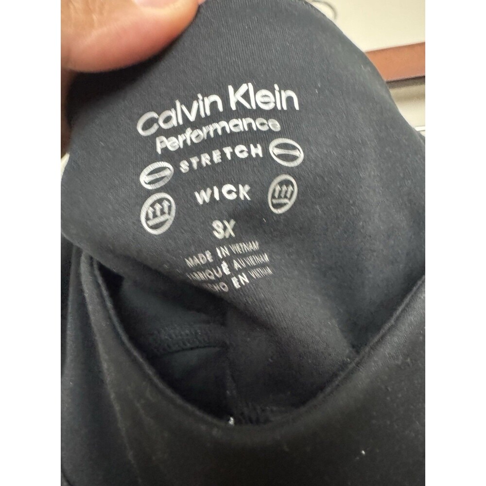 Calvin Klein Womens Performance Leggings Plus Size 3X BLack Stretch Pants - Picture 4 of 4